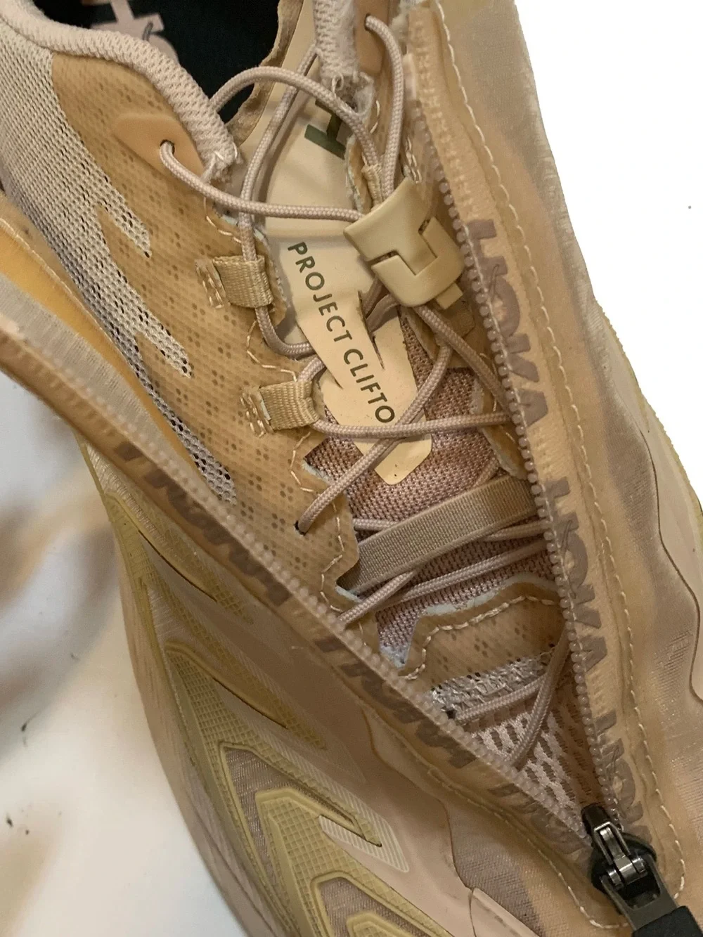 Hoka One One Men's Tan and Beige hoka project clifton Performance Sneakers